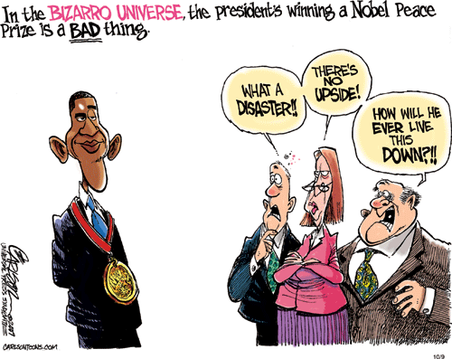 Political Cartoons – Obama Awarded Noble Peace Prize | WebliminalBlog